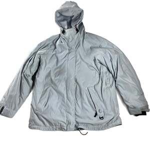 Black Dot Gray Waterproof Insulated Jacket Hydro‎ Vent Gorpcore Womens L